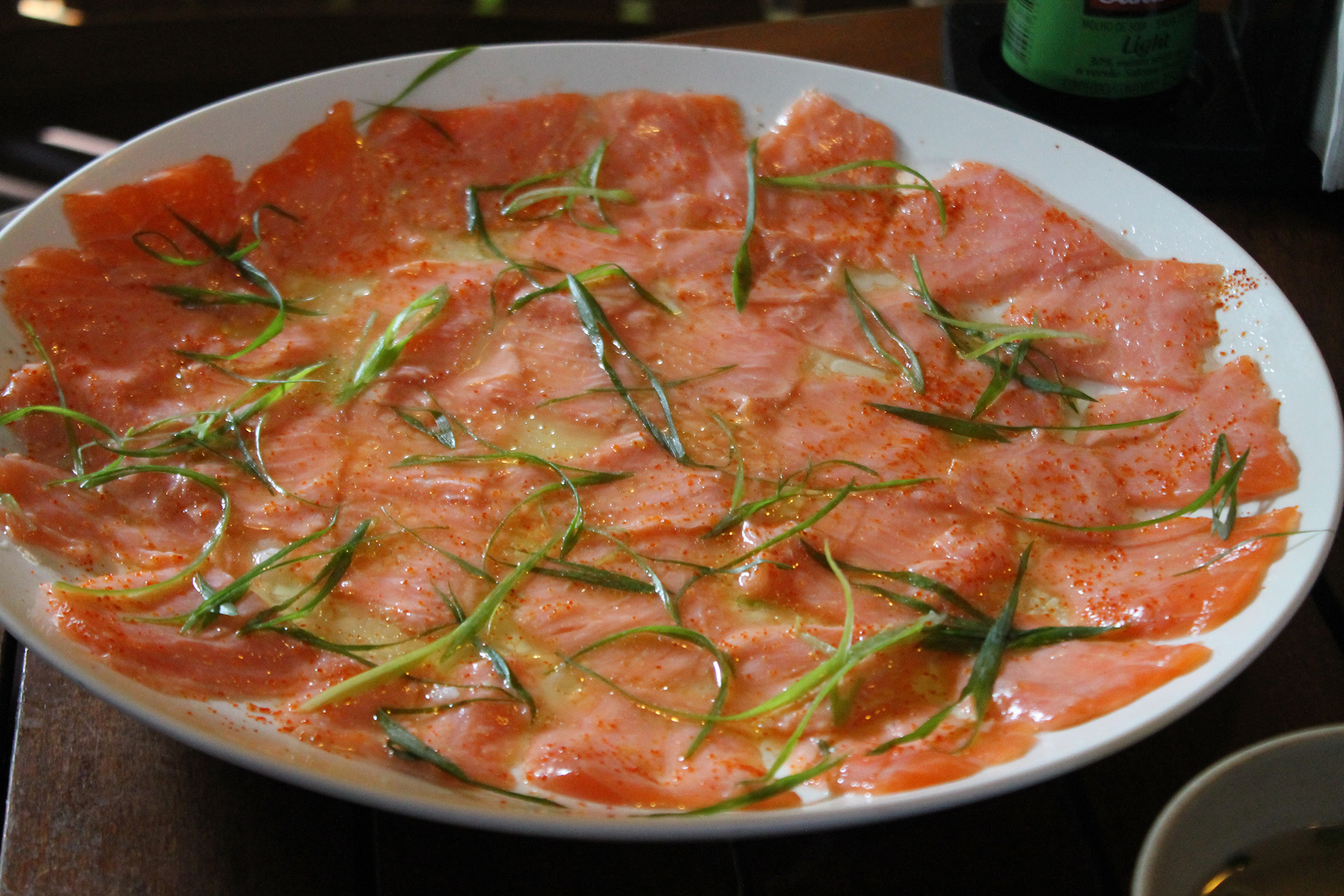 Foto prato sashimi de salmão  do Restaurante Taki Sushi - Granja Viana